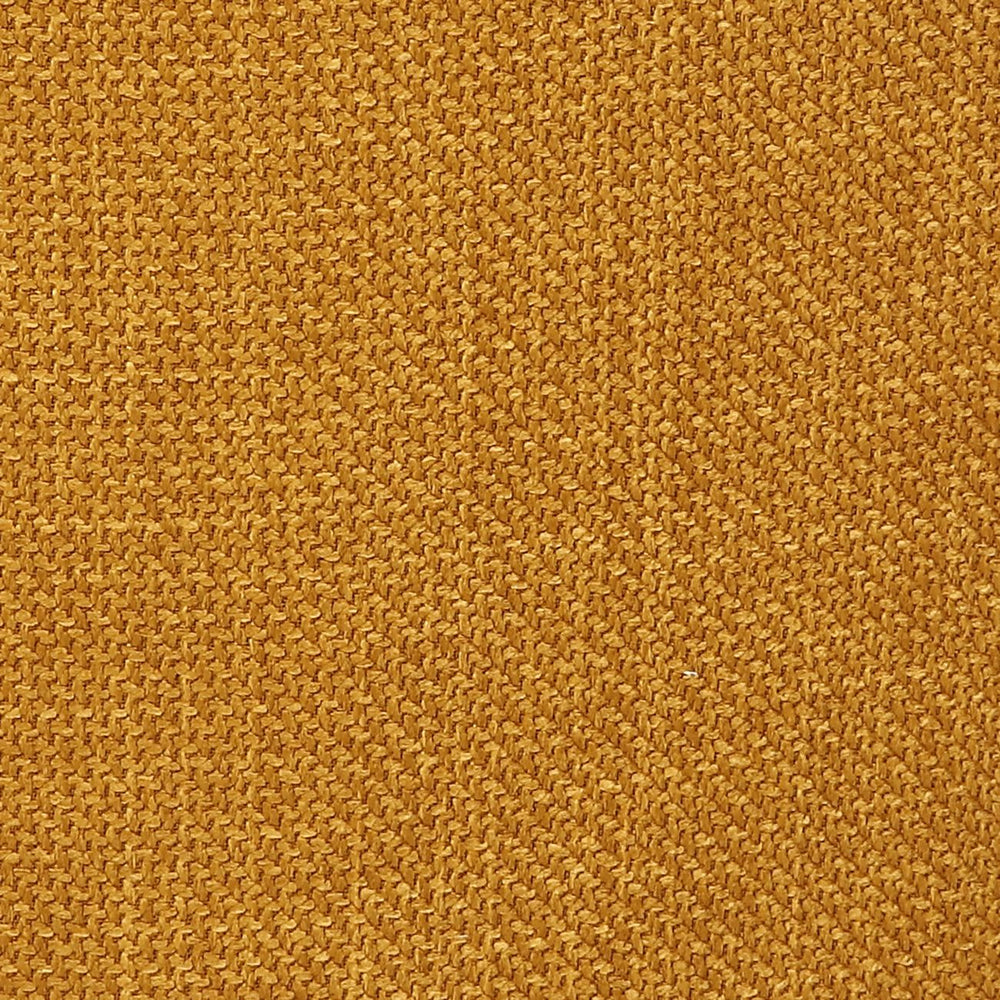 Chaise repas en tissu ocre pied chêne