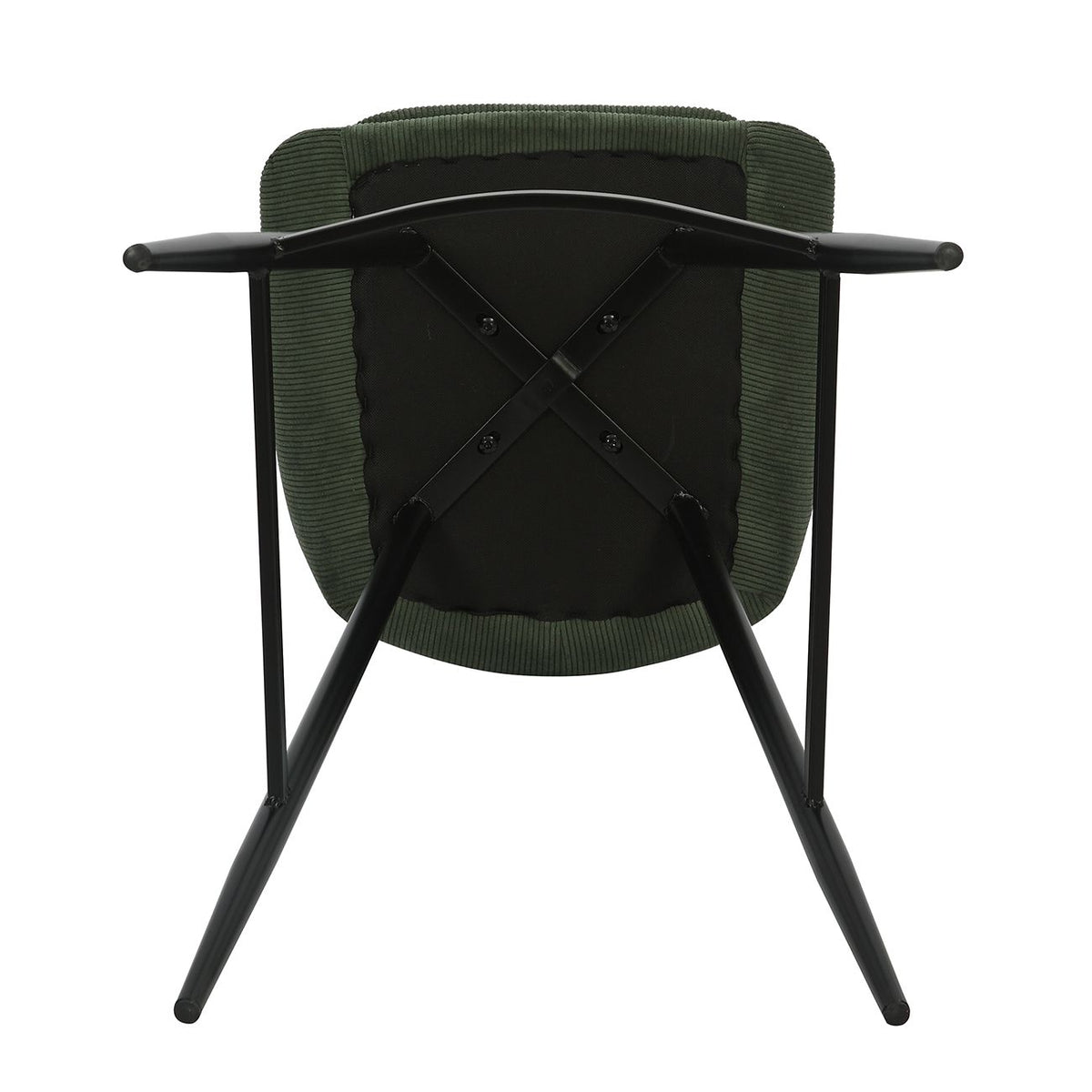Chaise de bar velours côtelé vert sapin