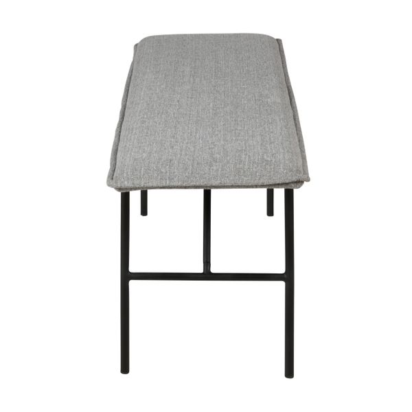 Banc tissu gris clair