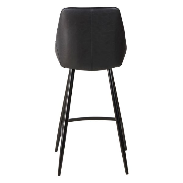 Chaise snack en PU noir