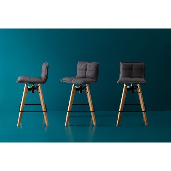 Chaise de bar grise