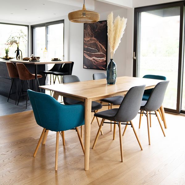 Table repas, allonge optionnelle