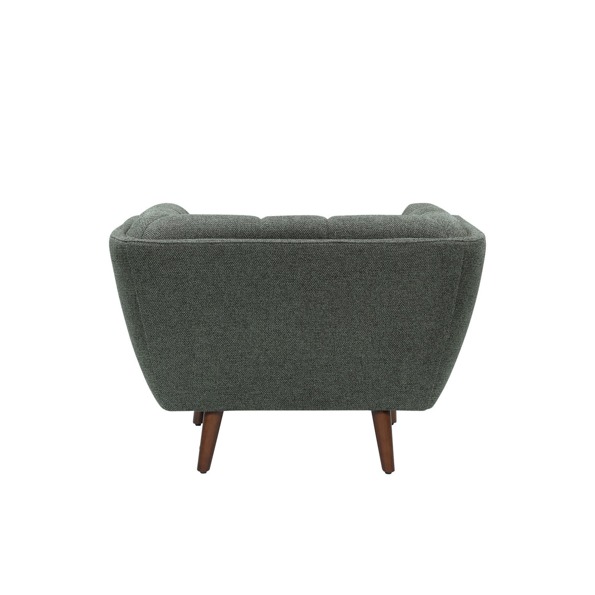 Fauteuil en tissu vert BERYL