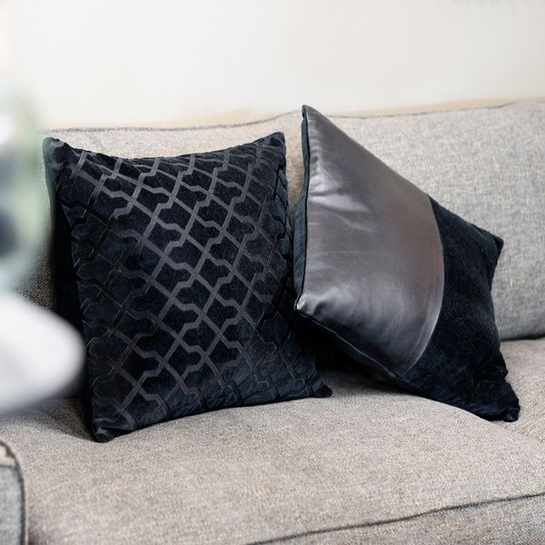 Coussin forks noir