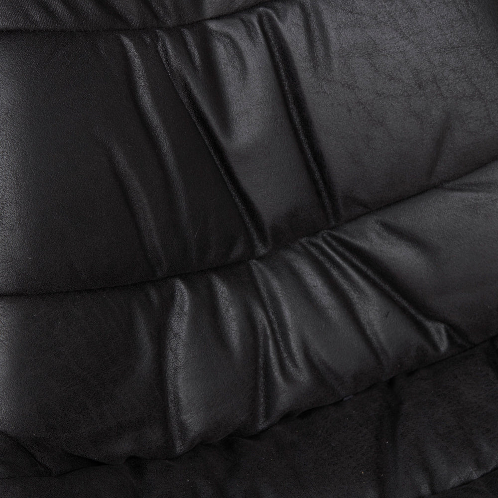 Chaise noire pied métal blanc