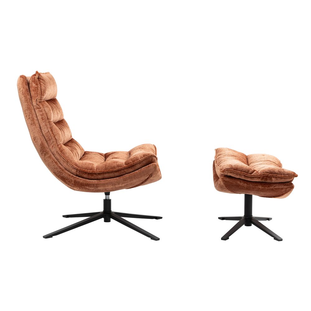 Fauteuil pivotant cuivre