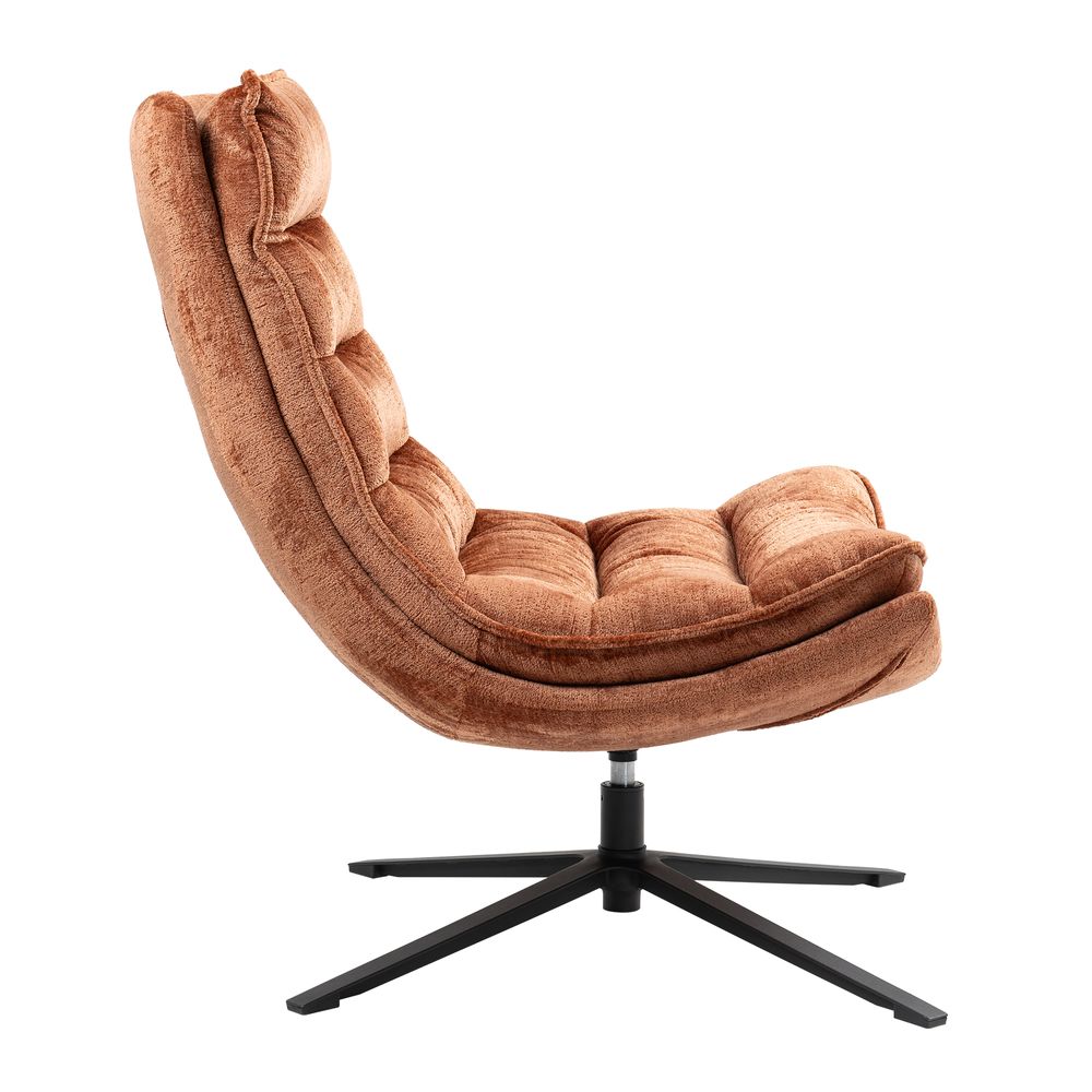 Fauteuil pivotant cuivre