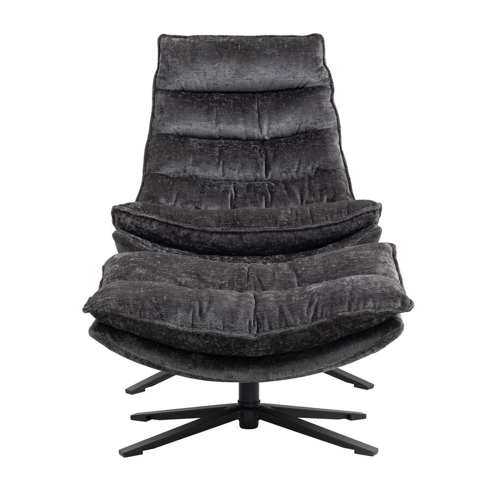 Fauteuil pivotant gris foncé