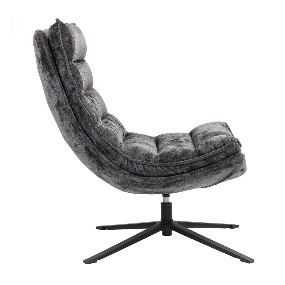 Fauteuil pivotant gris foncé