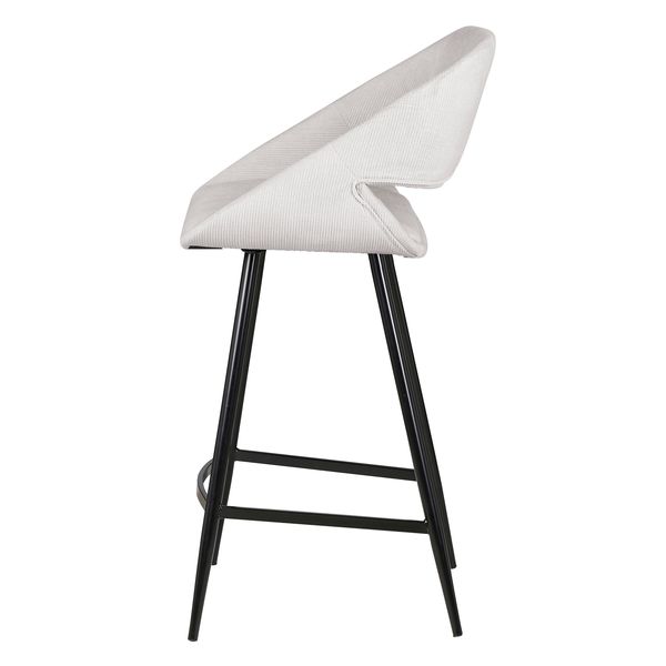 Chaise snack velours côtelé écru