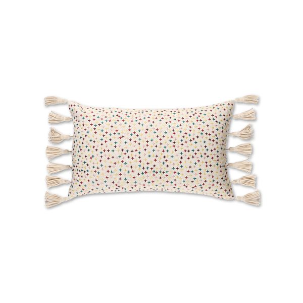 Coussin multicolore