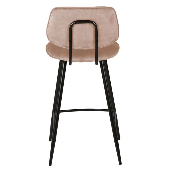 Chaise plan de travail velours beige