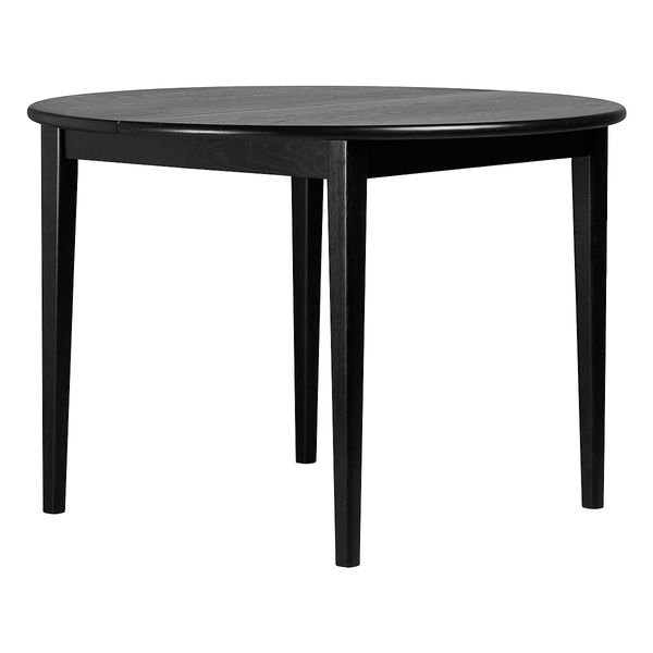 Table repas 110cm avec allonge chêne noir