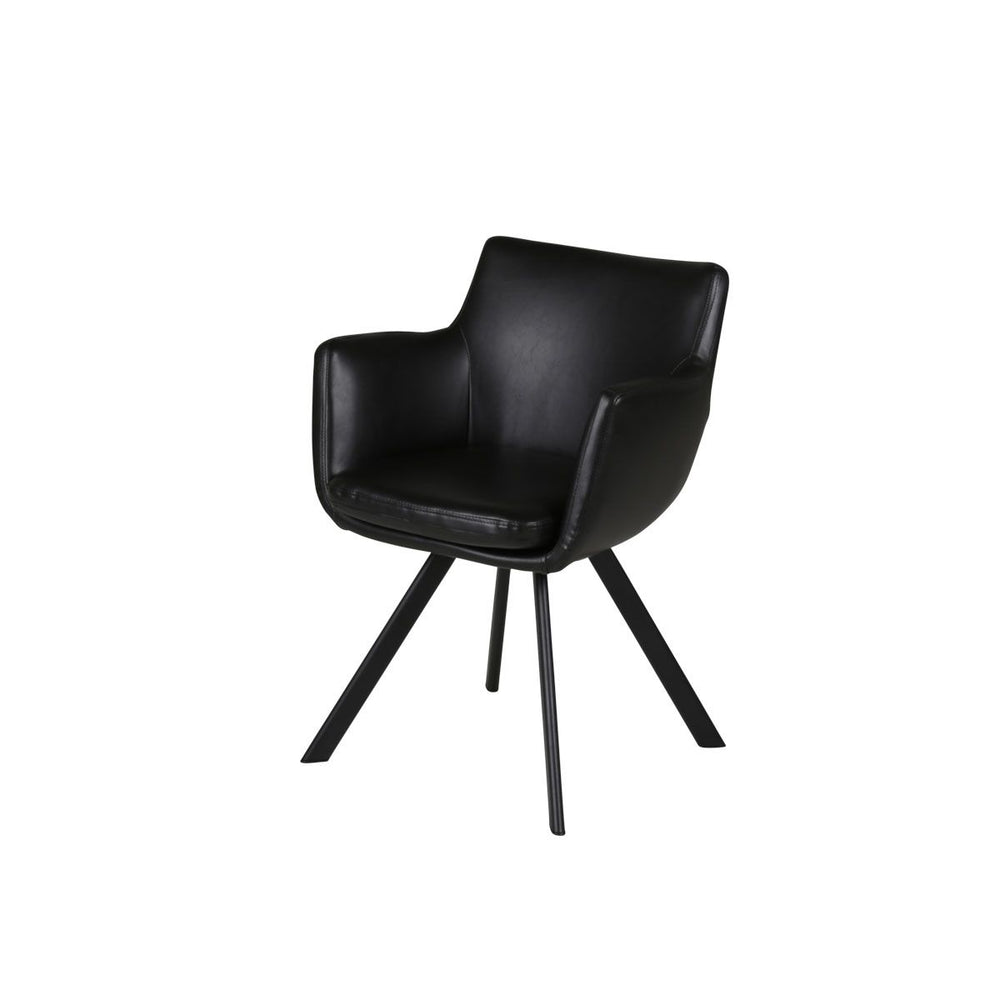 Fauteuil PU noir