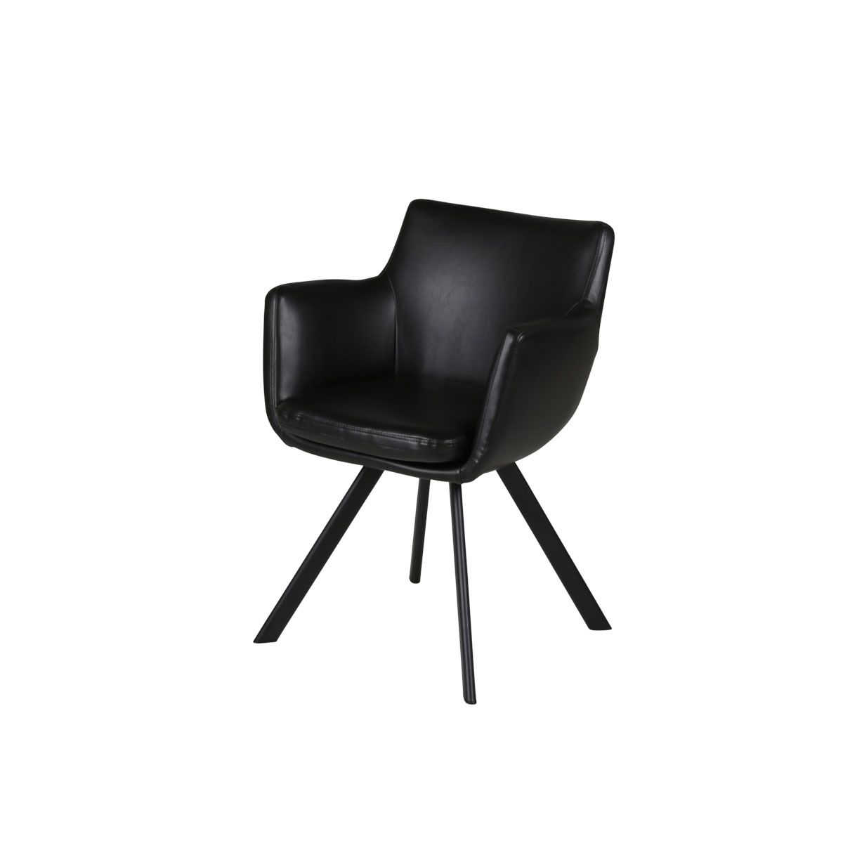 Fauteuil PU noir