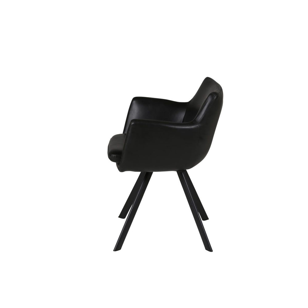 Fauteuil PU noir