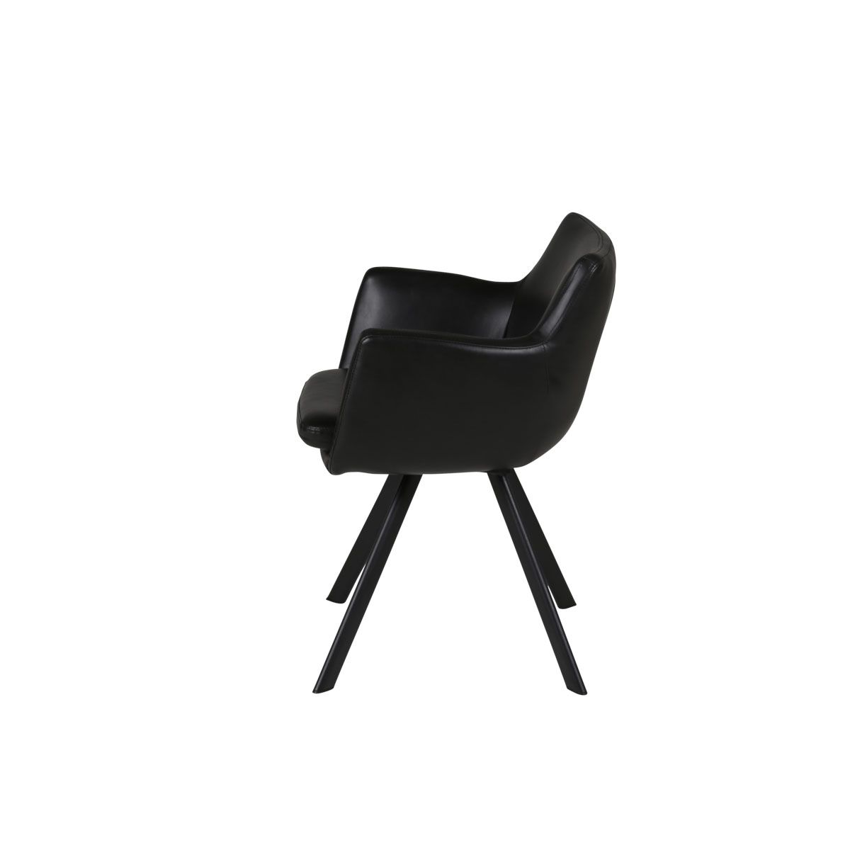 Fauteuil PU noir