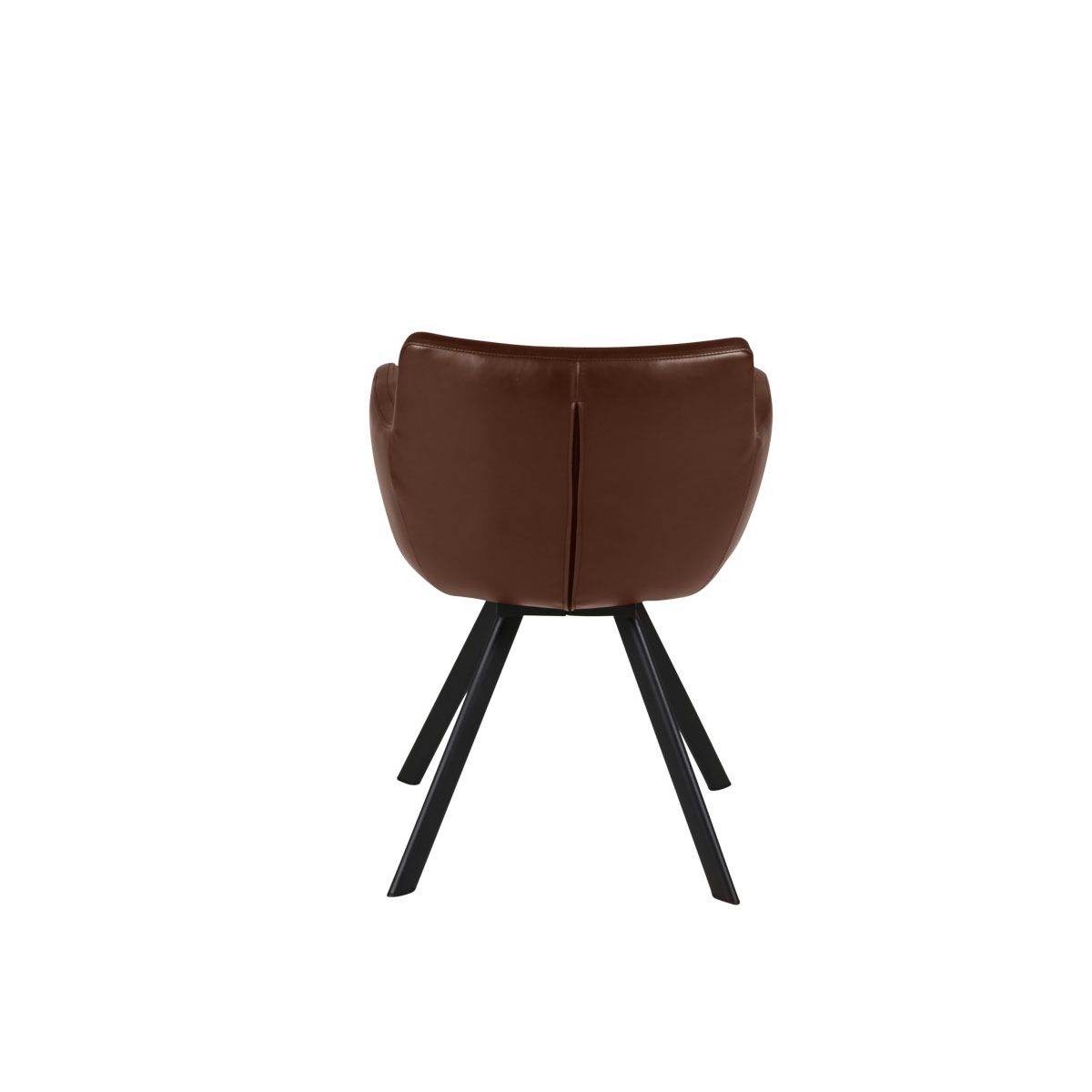 Fauteuil PU marron
