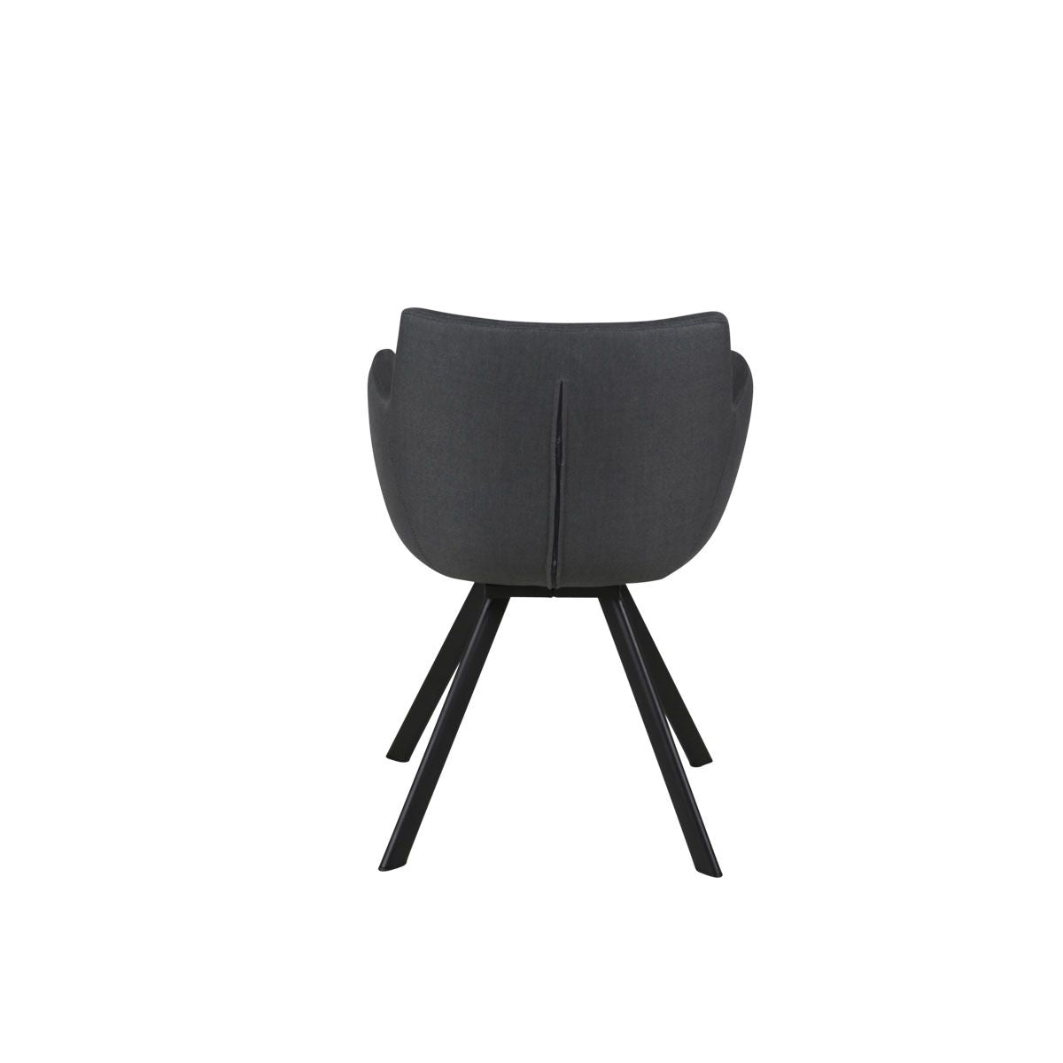 Fauteuil tissu gris foncé