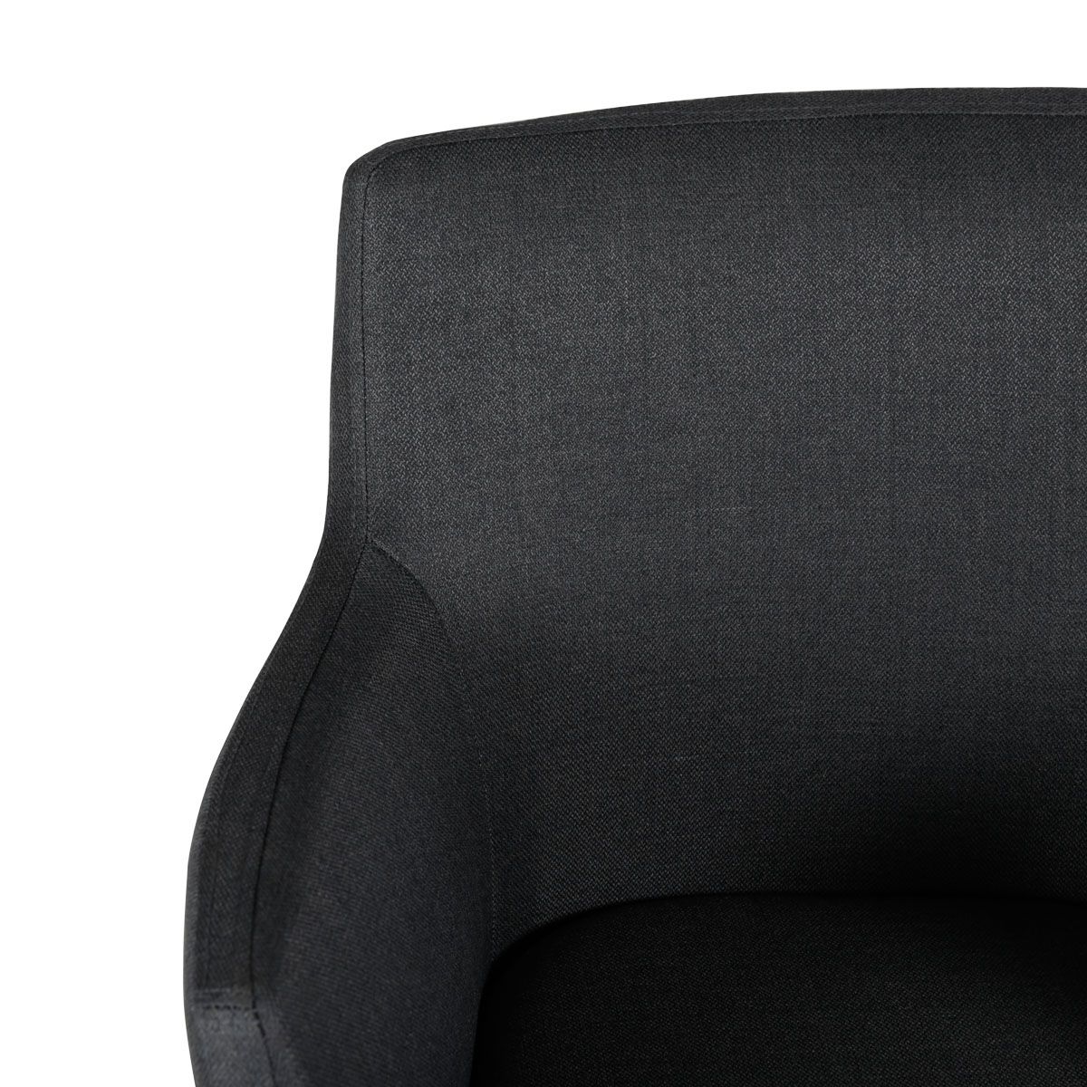 Fauteuil tissu gris foncé
