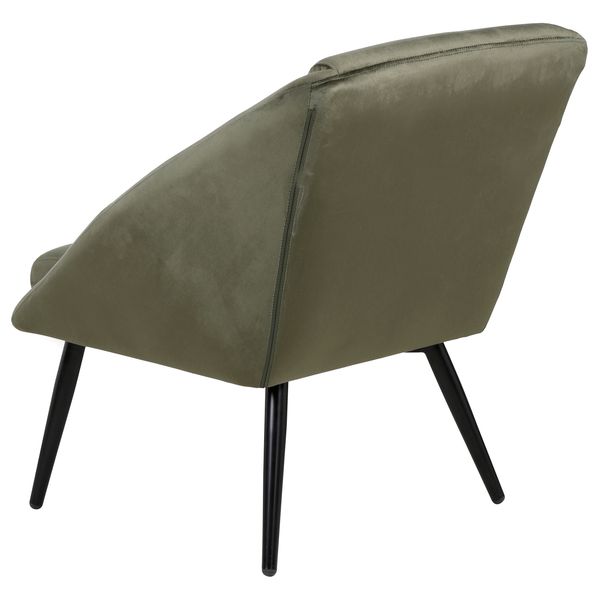 Fauteuil velours vert foncé