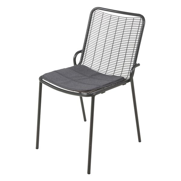 Galette d'assise outdoor gris foncé