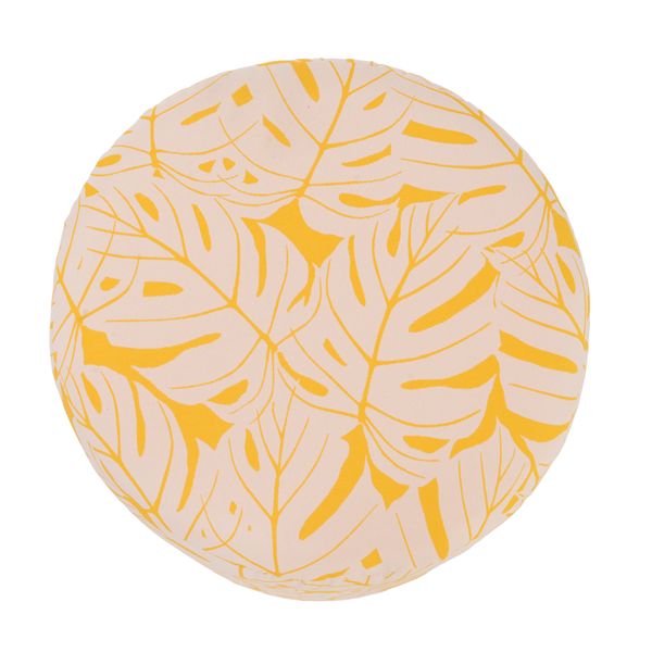 Pouf outdoor jaune citron