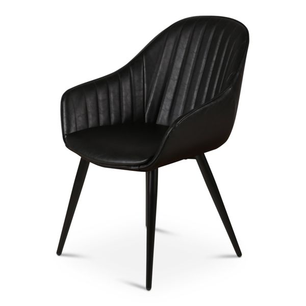 Fauteuil PU noir
