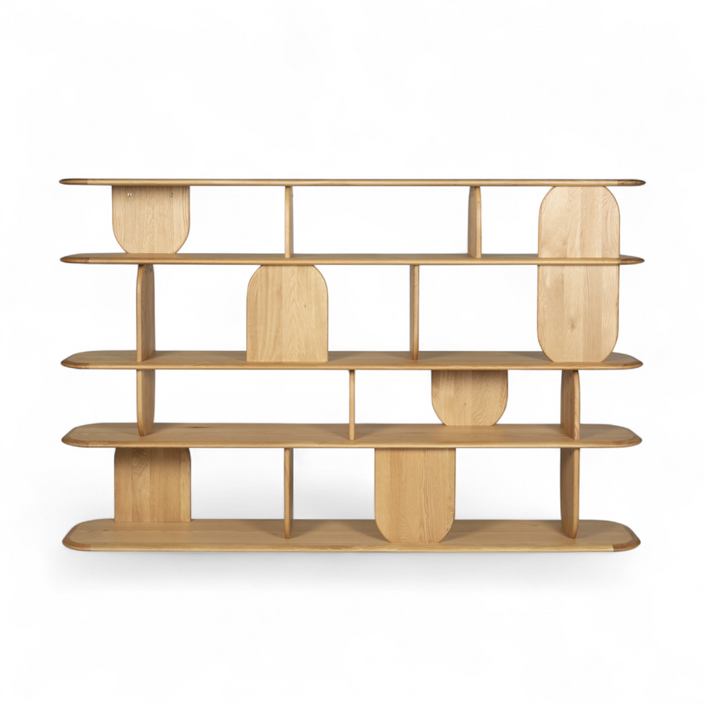 Bibliothèque 130 cm - 5 étagères
