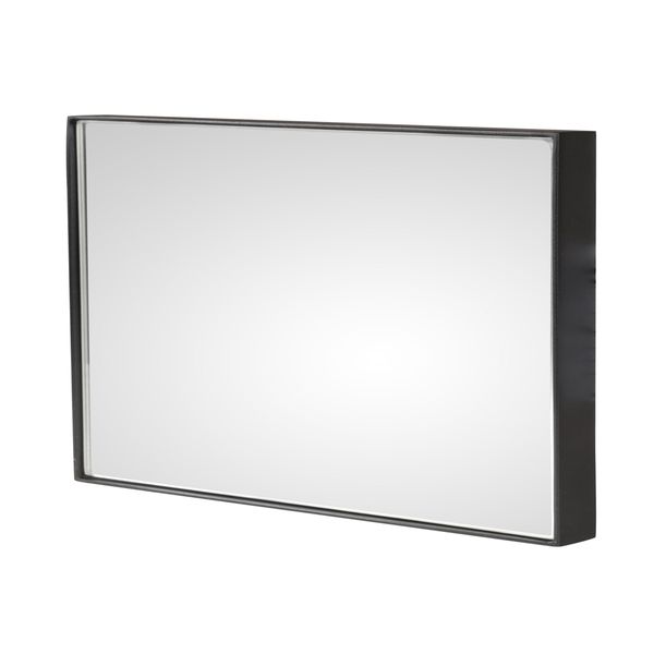 Miroir rectangulaire métal noir