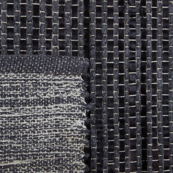 Tapis 240cm noir et carbone