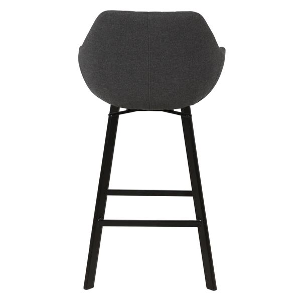 Chaise de bar pivotante gris foncé