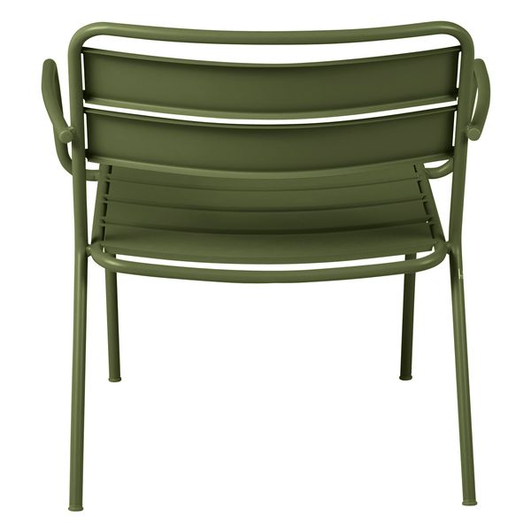 Fauteuil lounge outdoor métal vert foncé