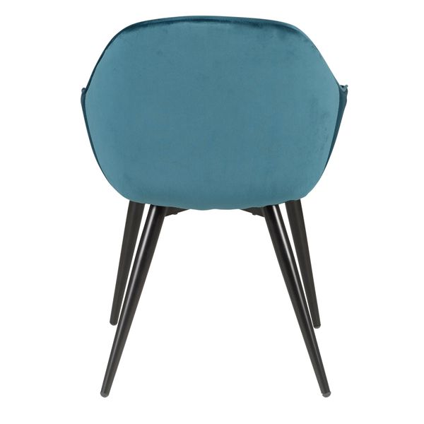 Fauteuil en velours bleu