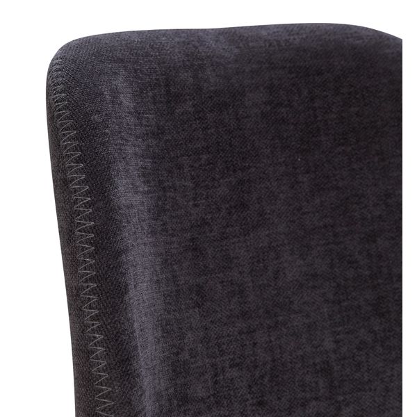 Chaise snack tissu soft touch noir