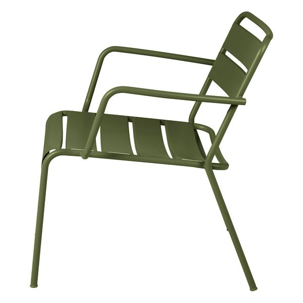 Fauteuil lounge outdoor métal vert foncé