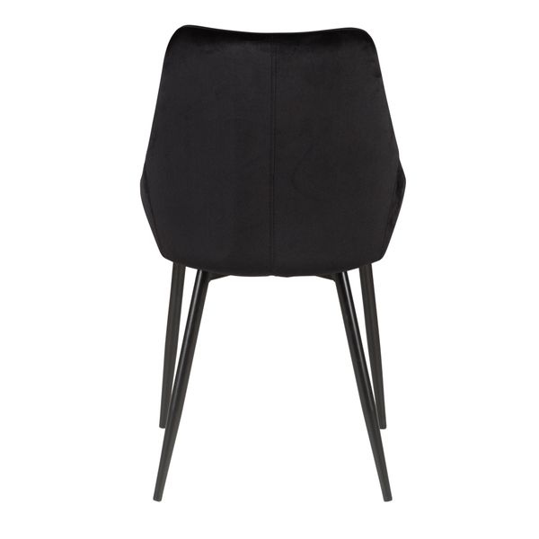 Chaise en velours noire