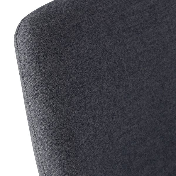 Chaise snack tissu gris foncé