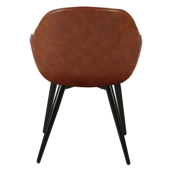 Fauteuil PU marron