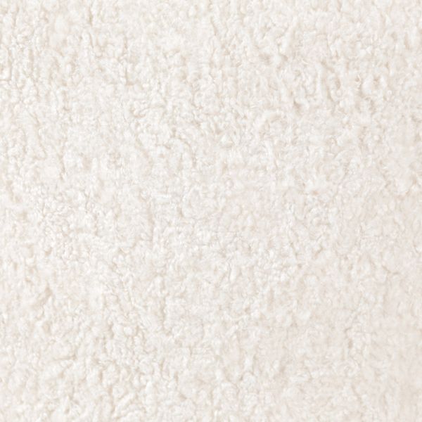 Fauteuil écru effet mohair