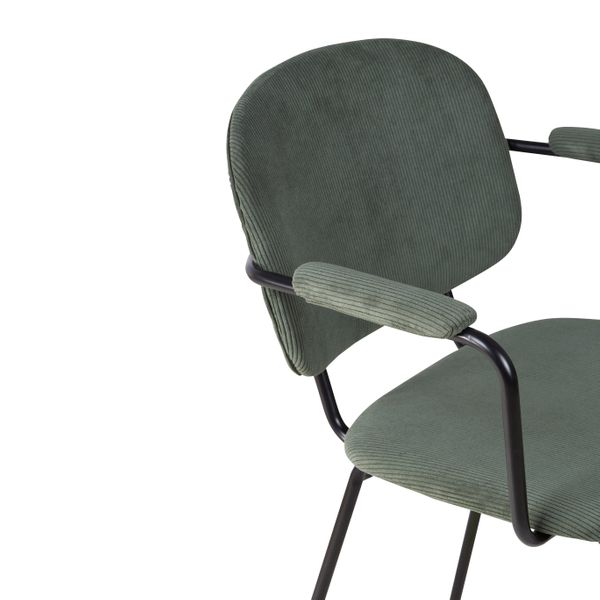 Fauteuil velours côtelé vert sapin