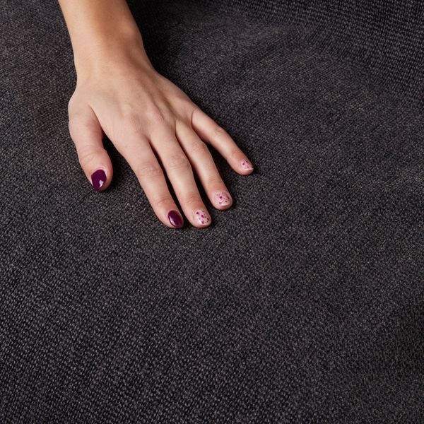 Canapé d'angle tissu recyclé anthracite - Angle droite