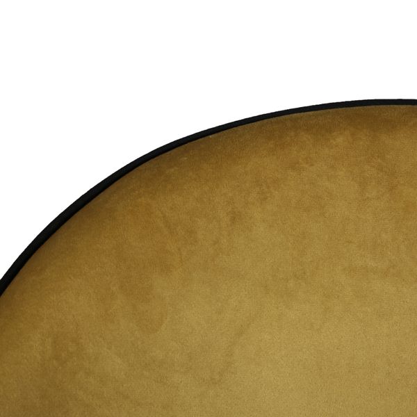 Chaise snack velours ocre