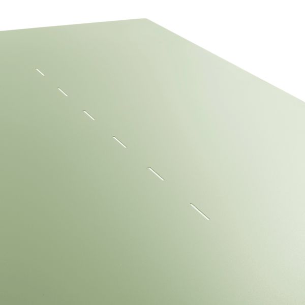 Table repas outdoor métal vert amande