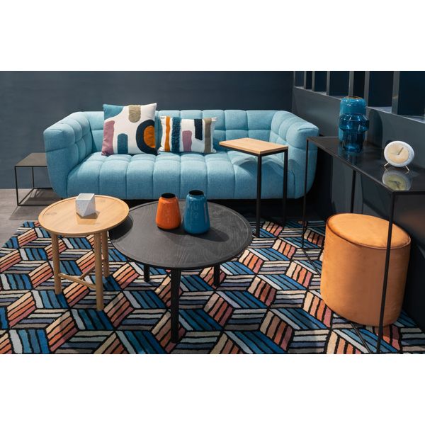Tapis bleu 160 cm