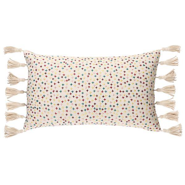Coussin multicolore