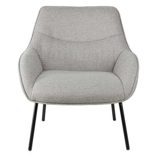 Fauteuil tissu gris clair