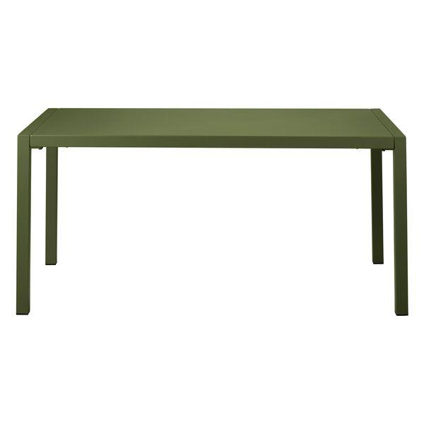 Table repas outdoor 160cm métal vert foncé