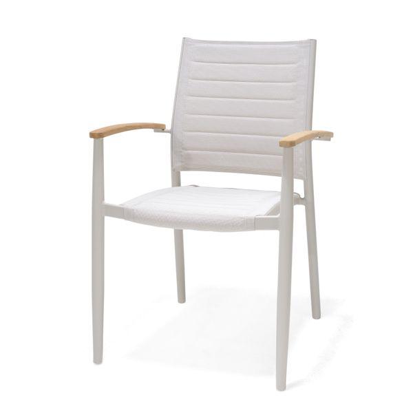 Fauteuil outdoor aluminium beige