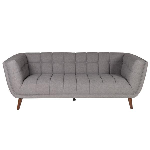 Canapé 3 places en tissu gris foncé